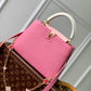 M22375 Capucines PM Taurillon 27cm pink COWHIDE/ REAL LEATHER