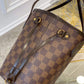 N41359 Neverfull PM red inside Damier Ebene Handbag subaxillary bag