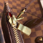 N41359 Neverfull PM red inside Damier Ebene Handbag subaxillary bag