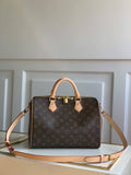 M41112 SPEEDY BANDOULIERE 30 Monogram Canvas Real Leather Trim