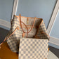 Neverfull N41361 MM Shoulder tote bag M40995 white Damier GHW  d