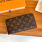M41894 Zippy Wallet rose red monogram clutch bag Women purse Free shipping