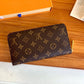 M41894 Zippy Wallet rose red monogram clutch bag Women purse Free shipping