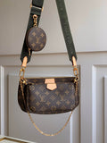 M44813 multi pochette accessoires Khaki dark green monogram
