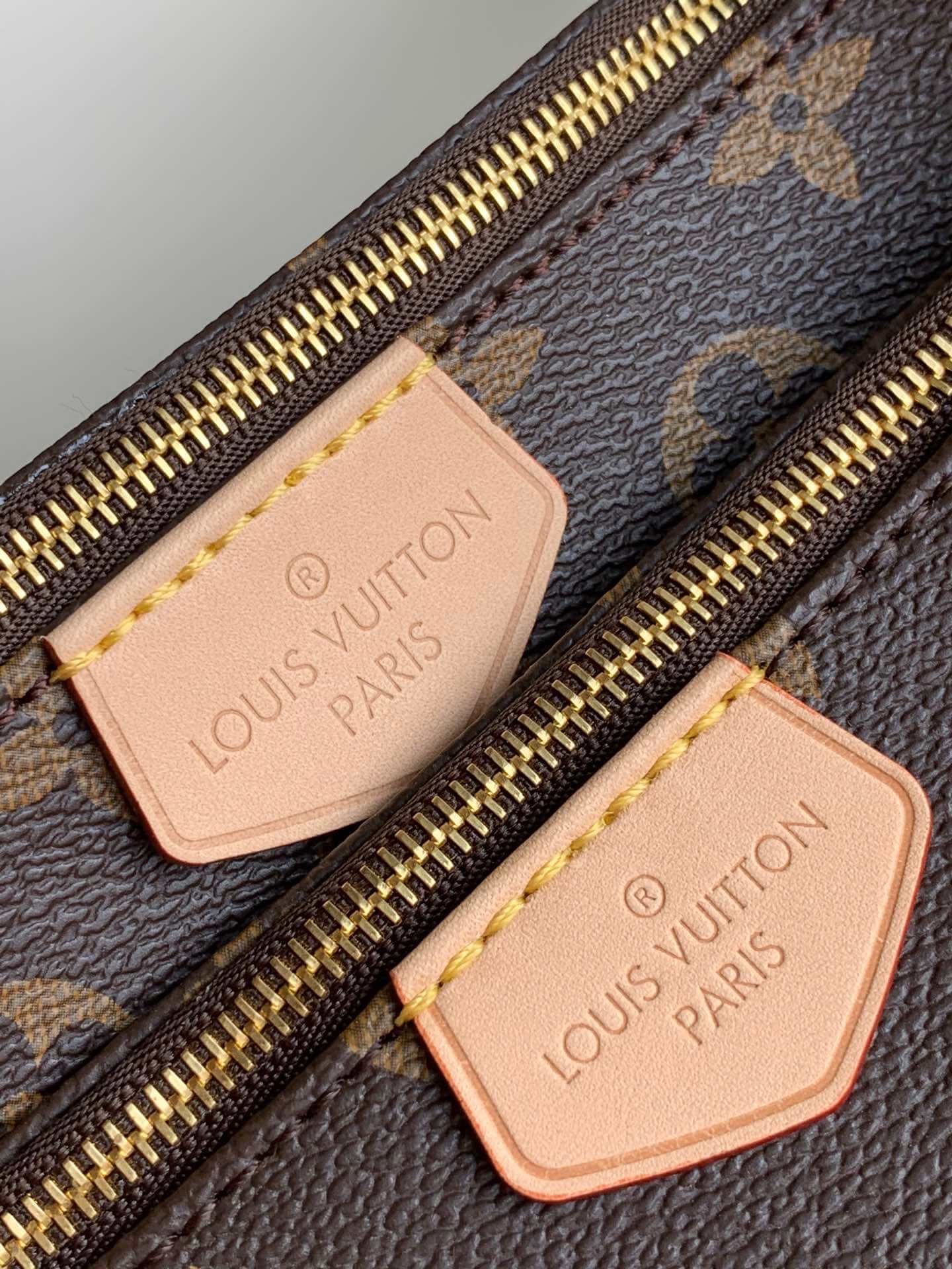 M44813 multi pochette accessoires Khaki dark green monogram
