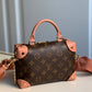 M45531 Petite Malle Souple Handbag shoulder bag cross body bags pink calfskin Monogram