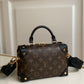 M45571 Petite Malle Souple Handbag shoulder bag cross body bags black calfskin Monogram