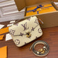 M45596 POCHETTE MÉTIS SHOULDER CROSS BODY BAGS WHITE 25cm