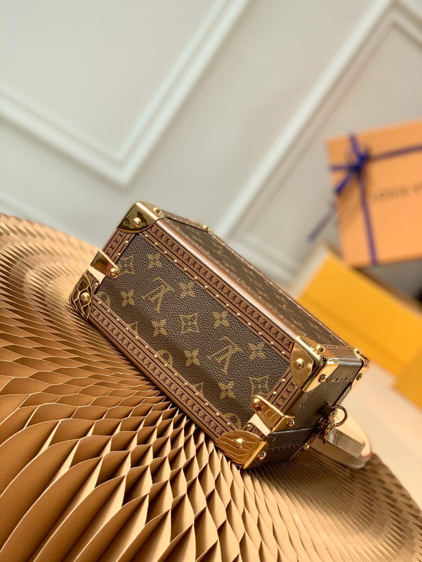 M45673 VALISETTE TRESOR Box bag brown monogram 22.5cm