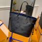 M45685 Neverfull MM Monogram Empreinte black cowhide