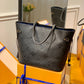 M45685 Neverfull MM Monogram Empreinte black cowhide