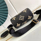 M45708 Papillon BB prefall Papillon trunk toile shoulder bag black calfskin Monogram Empreinte