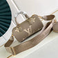M45708 Papillon BB prefall Papillon trunk toile shoulder bag grey calfskin Monogram Empreinte
