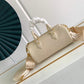 M45708 Papillon BB prefall Papillon trunk toile shoulder bag milk white calfskin Monogram Empreinte