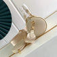 M45708 Papillon BB prefall Papillon trunk toile shoulder bag milk white calfskin Monogram Empreinte