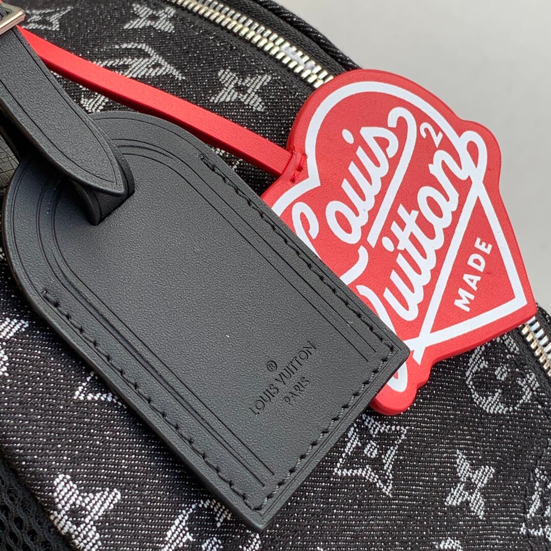 M45973 Nigo Multipocket backpack montsouris black Monogram Drip calfskin Men's bag
