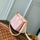 M46093 Multi Pochette Accessoires Handbag cross body bags shoulder bag pink calfskin Monogram Empreinte