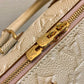 M46163 Handbag shoulder bag cross body bags calfskin dirty white Embossing