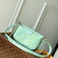 M46180 Multi Pochette Accessoires Handbag cross body bags shoulder bag green calfskin Monogram Empreinte