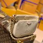 M57631 Multi Pochette Accessoires cross body bags shoulder bag dirty white calfskin Monogram