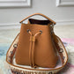 M57706 NÉONOÉ BB bucket bag brown grained Epi leather