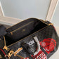 M58516 Keepall Bandoulière 55 Tuffetage Handbag cross body bags shoulder bag black calfskin Monogram