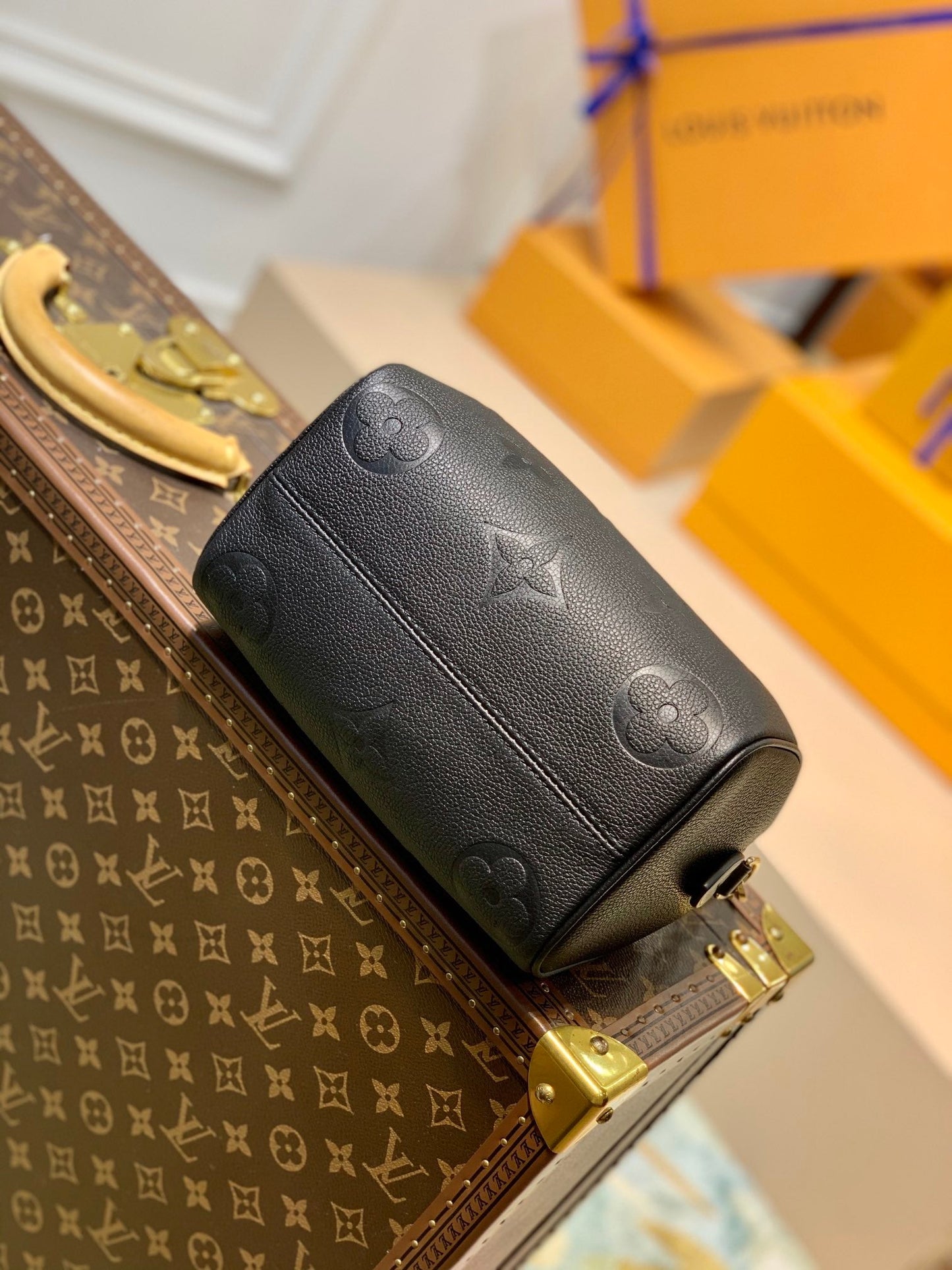 M58953 SPEEDY BANDOULIÈRE 20 BLACK Handbag 20.5CM