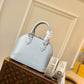 M59345 Alma BB Handbag shoulder bag cross body bags blue calfskin Monogram