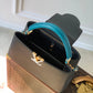 M59653 Capucines BB Black / General Blue 27cm COWHIDE REAL LEATHER
