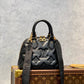 M59793 Alma BB Handbag shoulder bag cross body bags black calfskin Monogram