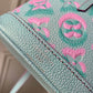 M81626 Handbag shoulder bag cross body bags calfskin dirty blue Embossing
