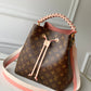 N40344 Neonoe BB Azur Bucket bag pink inside real leather trim