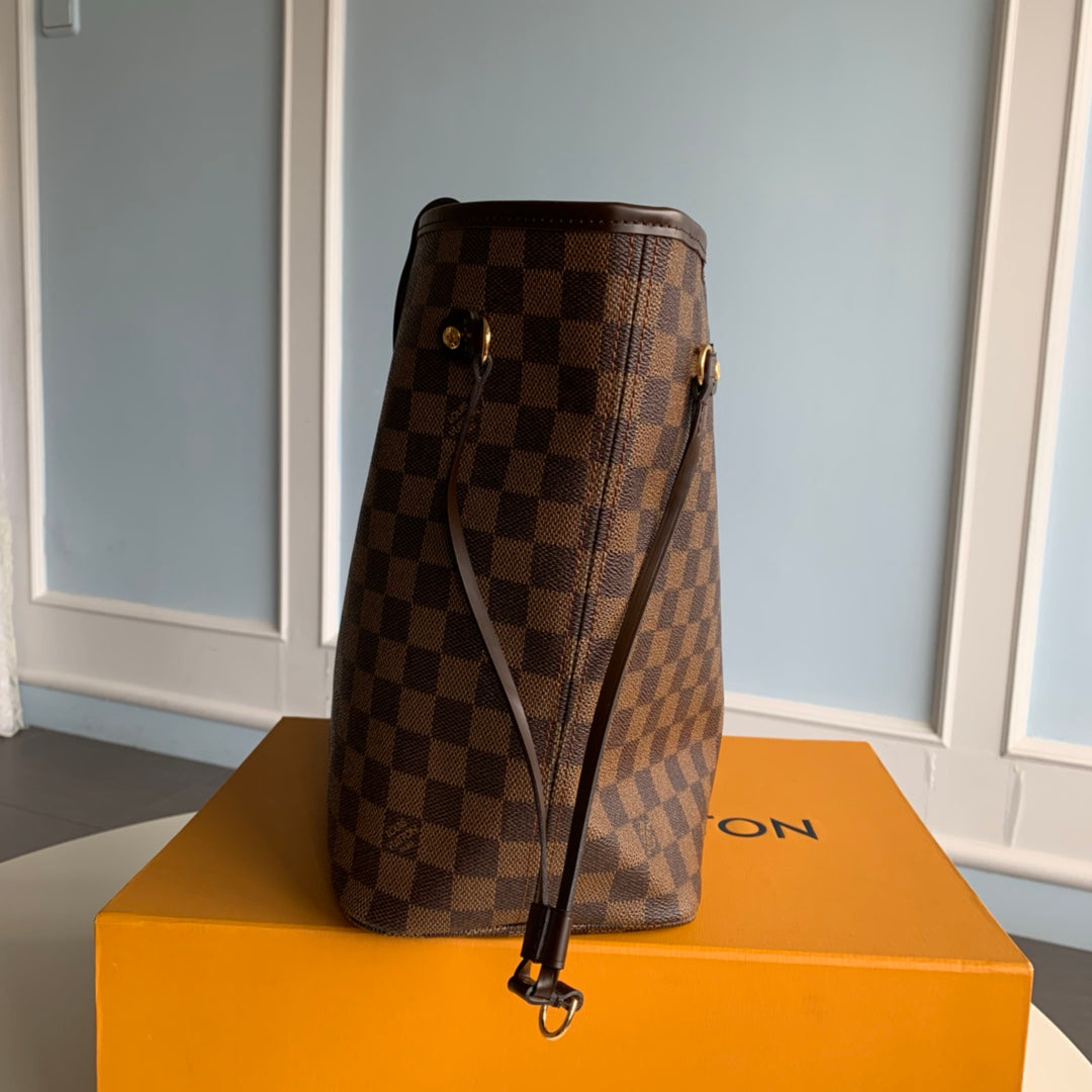 N41358 NEVERFULL MM Cherry Damier Ebene RED INSIDE