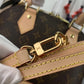 M53152 Alma BB 25cm apricot calfskin Monogram