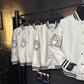 PR CANVAS BOMBER JACKET WITH PATCHES WHITE 292230 152I F0304 S OOO