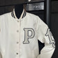 PR CANVAS BOMBER JACKET WITH PATCHES WHITE 292230 152I F0304 S OOO