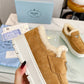 PD SUEDE LOAFER BOOTIES ECRU 1D245N 3I2M F0379 F ZB45