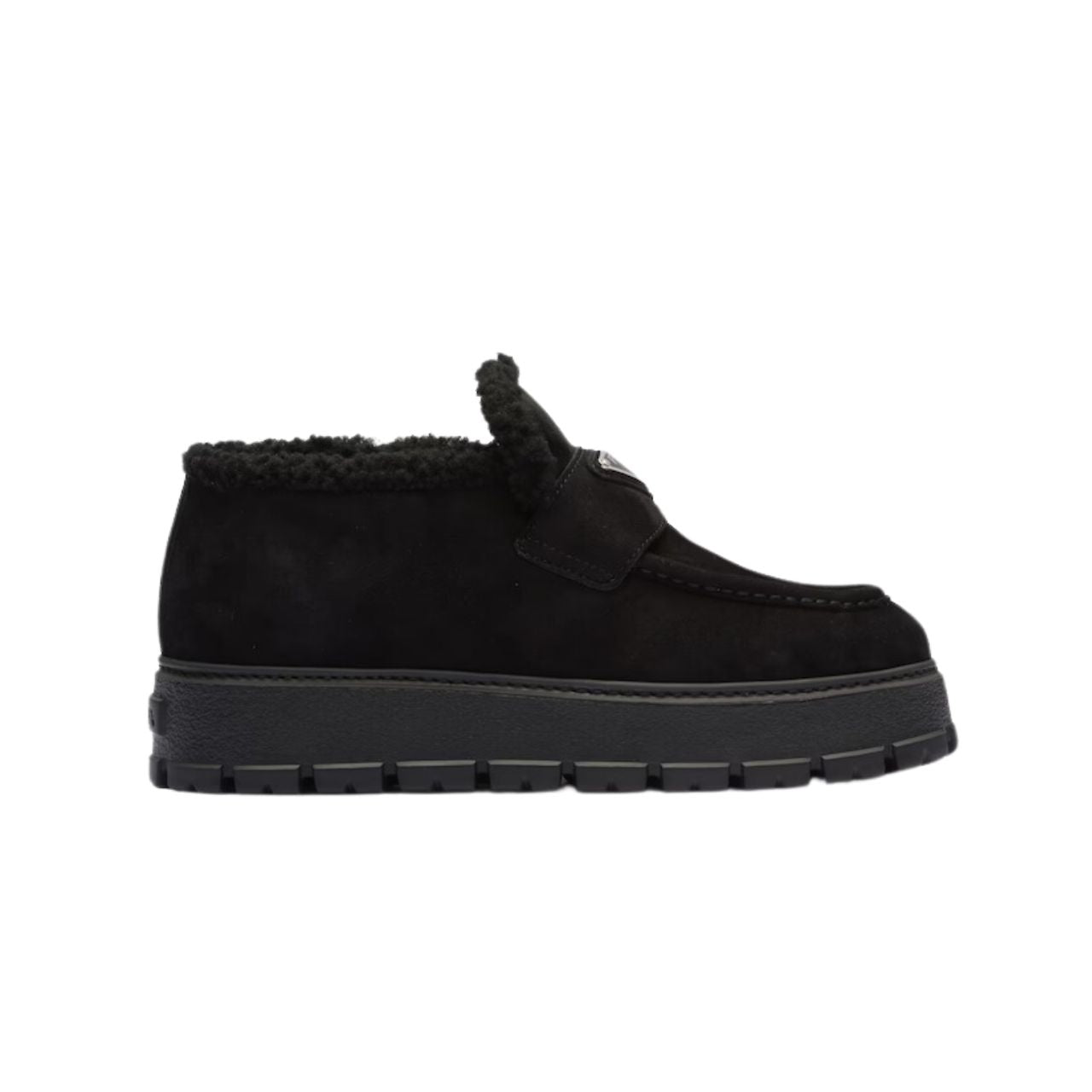 PD SUEDE LOAFER BOOTIES BLACK 1D245N 3I2M F0002 F ZB45