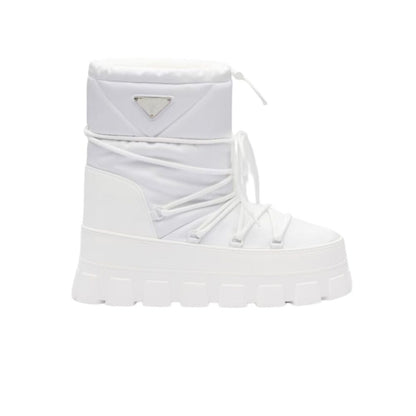 PD NYLON GABARDINE APRÈS SKI BOOTIES WHITE 2U007N 3LFV F0009 F 040