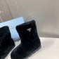 PD SHEARLING BOOTIES BLACK 1U258N 173 F0002  F ZF20