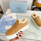 PD SUEDE LOAFER BOOTIES ECRU 1D245N 3I2M F0379 F ZB45
