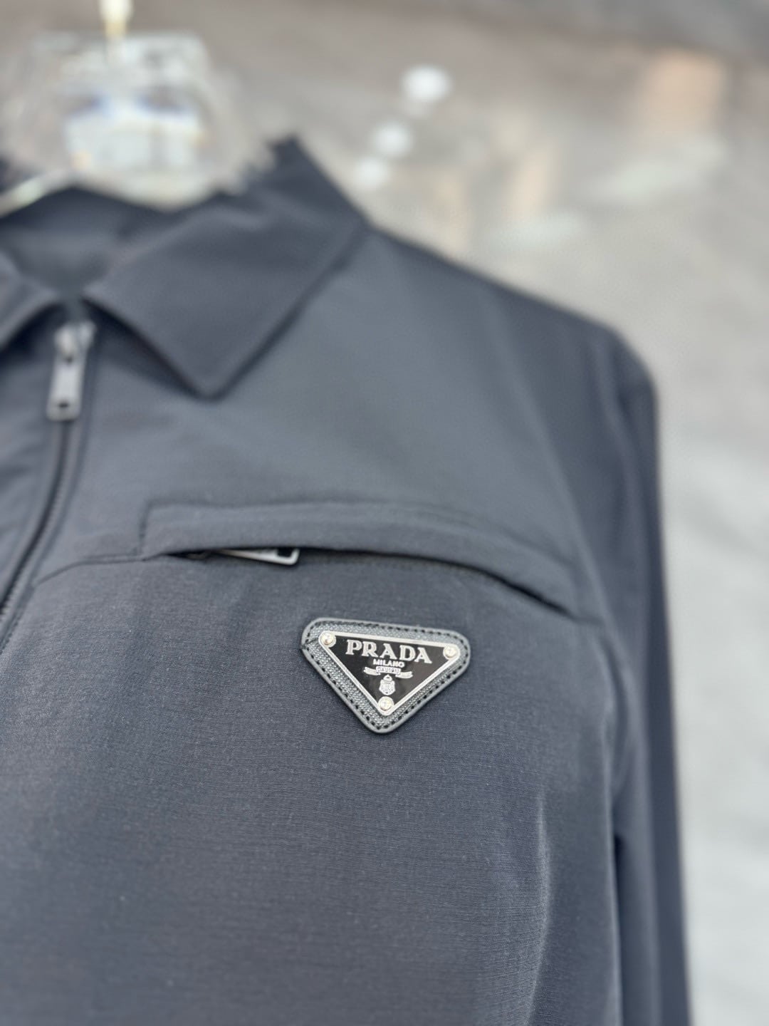 PR TECHNICAL POPLIN JACKET BLUE