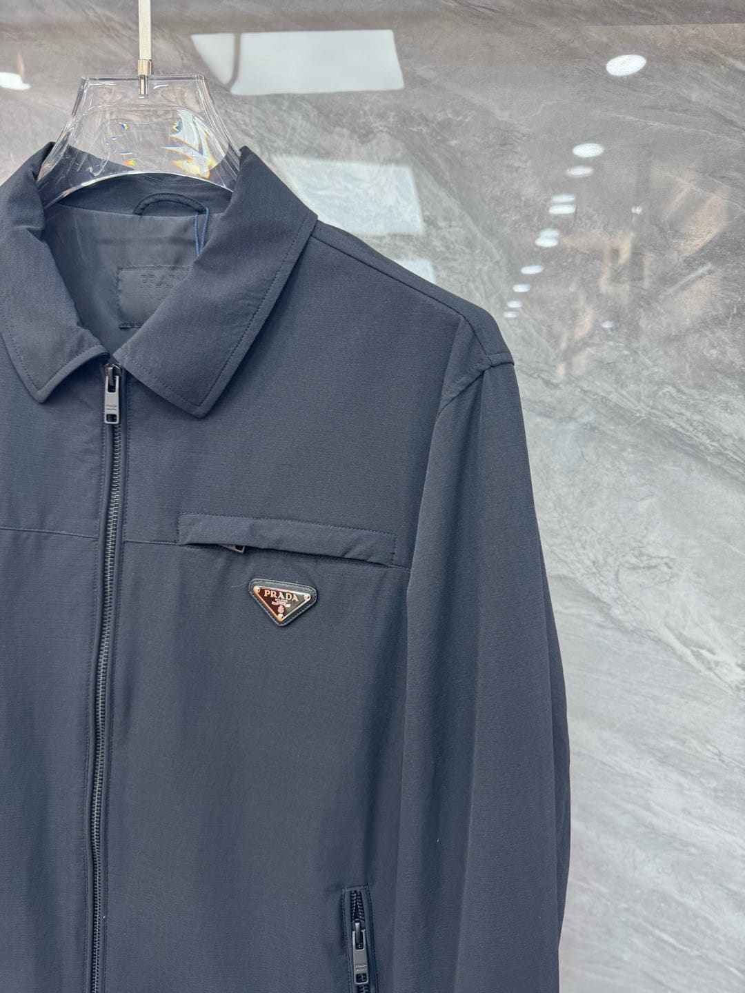 PR TECHNICAL POPLIN JACKET BLUE