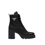 PD LOGO PLAQUE ANKLE BOOTS BLACK