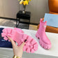 PD MONOLITH BRUSHED LEATHER BOOTIES PINK