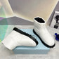 PD NYLON FABRIC BOOTIES WHITE