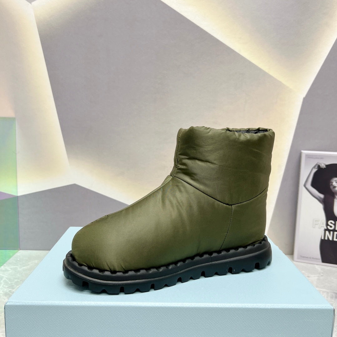 PD NYLON FABRIC BOOTIES GREEN
