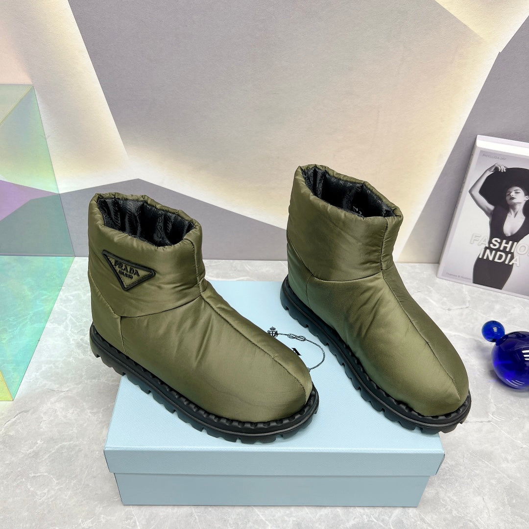 PD NYLON FABRIC BOOTIES GREEN