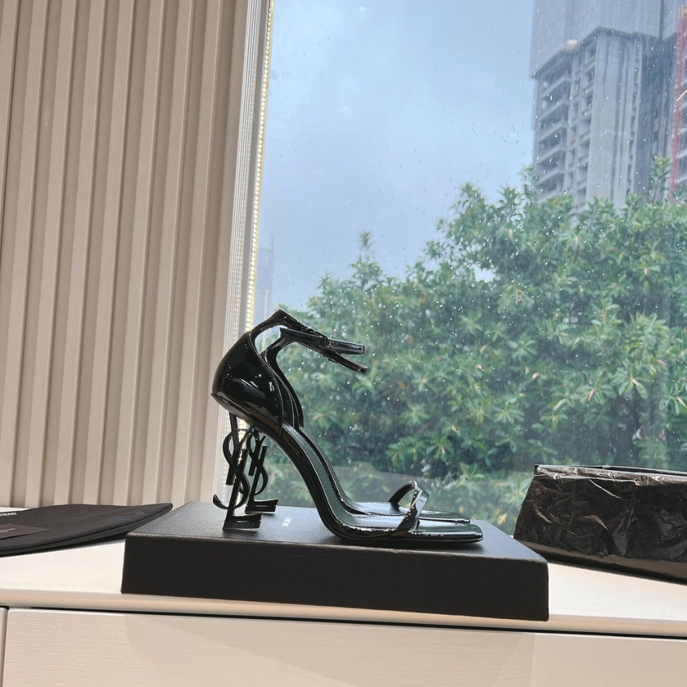 YSL OPYUM SANDALS IN ALL BLACK 5576620NPVV1000