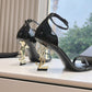 YSL OPYUM SANDALS IN BLACK 5576620NPKK1000
